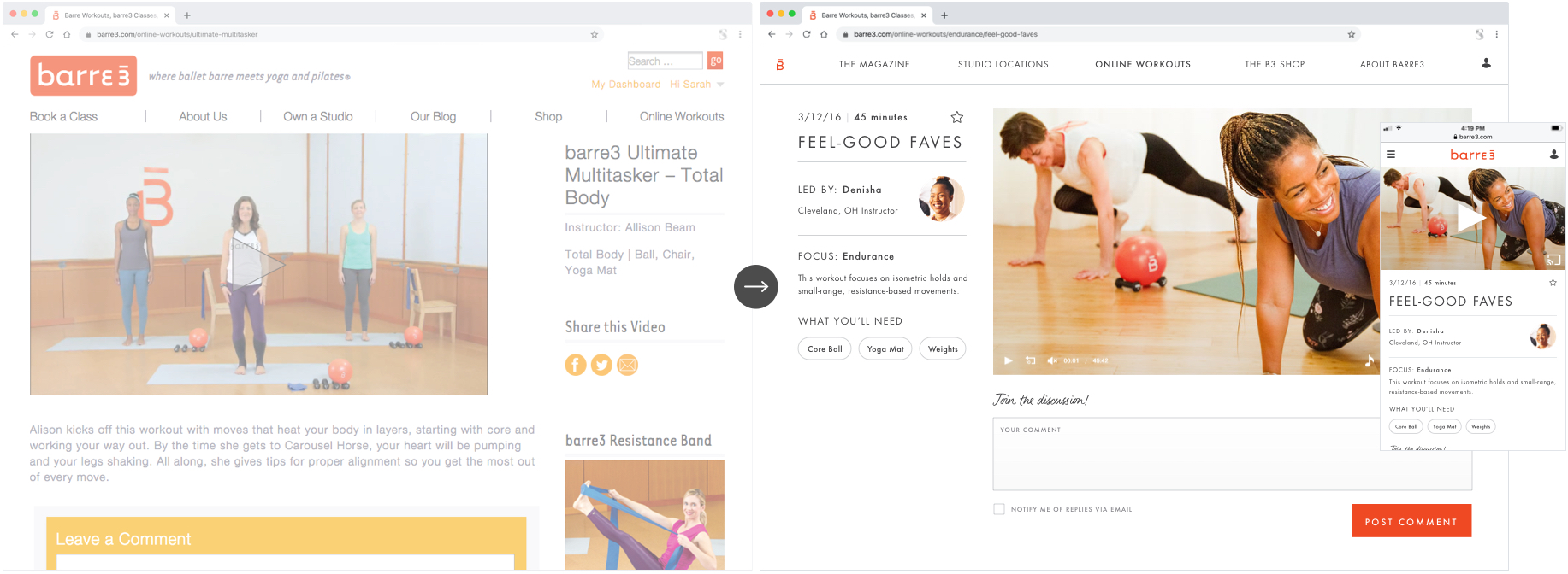 barre3 Rebrand Workout